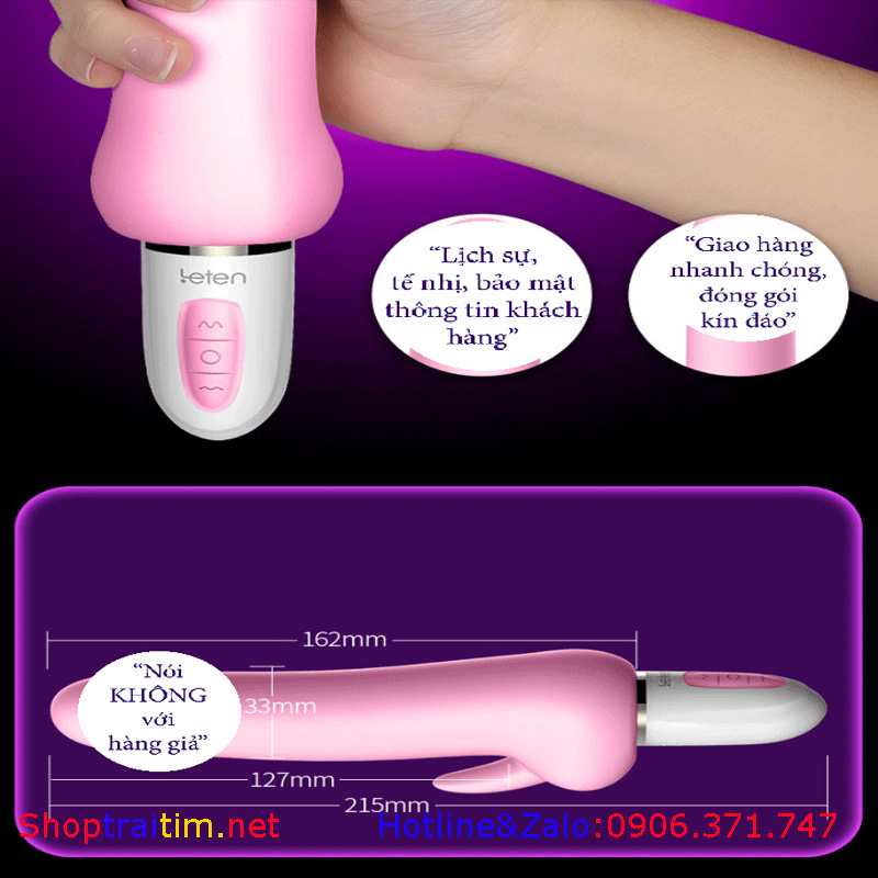 Dương vật giả rung tạo nhiệt Leten hàng chính hãng